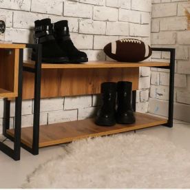 Тумба под обувь лофт - фото