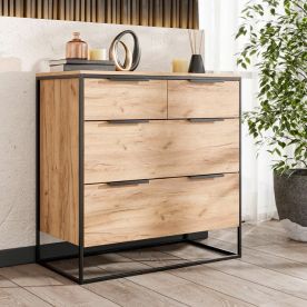 Тумба из массива лофт - фото